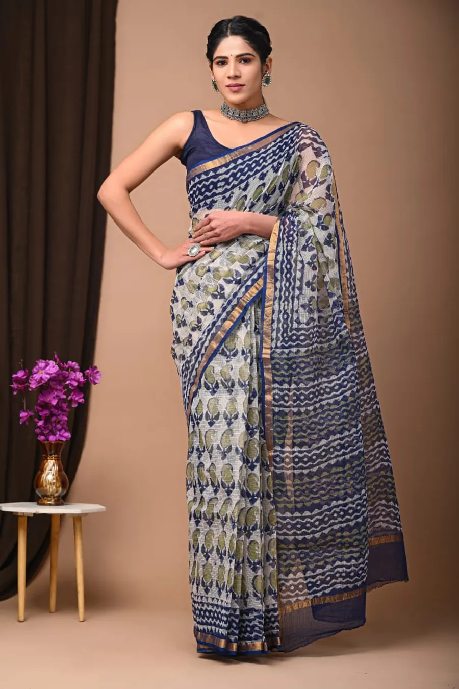 Breathable Kota Cotton Saree
